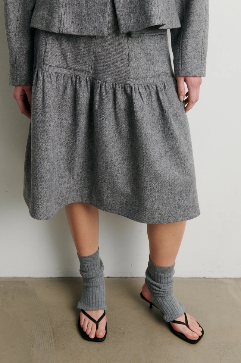 Second Female - Lydney Skirt 60968 - 7002 Grey Melange