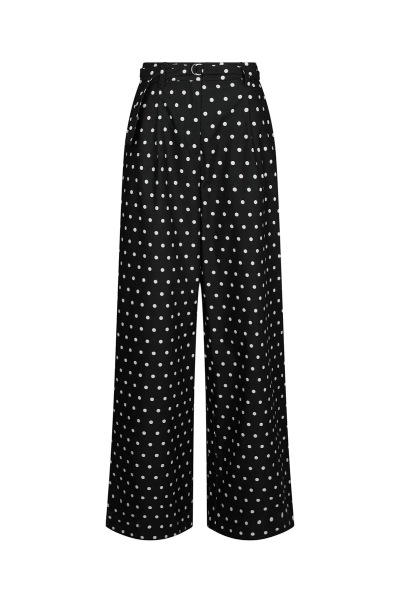 Neo Noir - Malba Dot Pants 167395 - 100 - Black