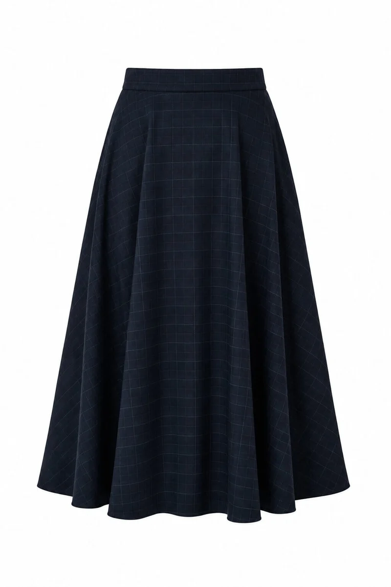 Cras - Aisha Skirt C740 - Dark Grey Check