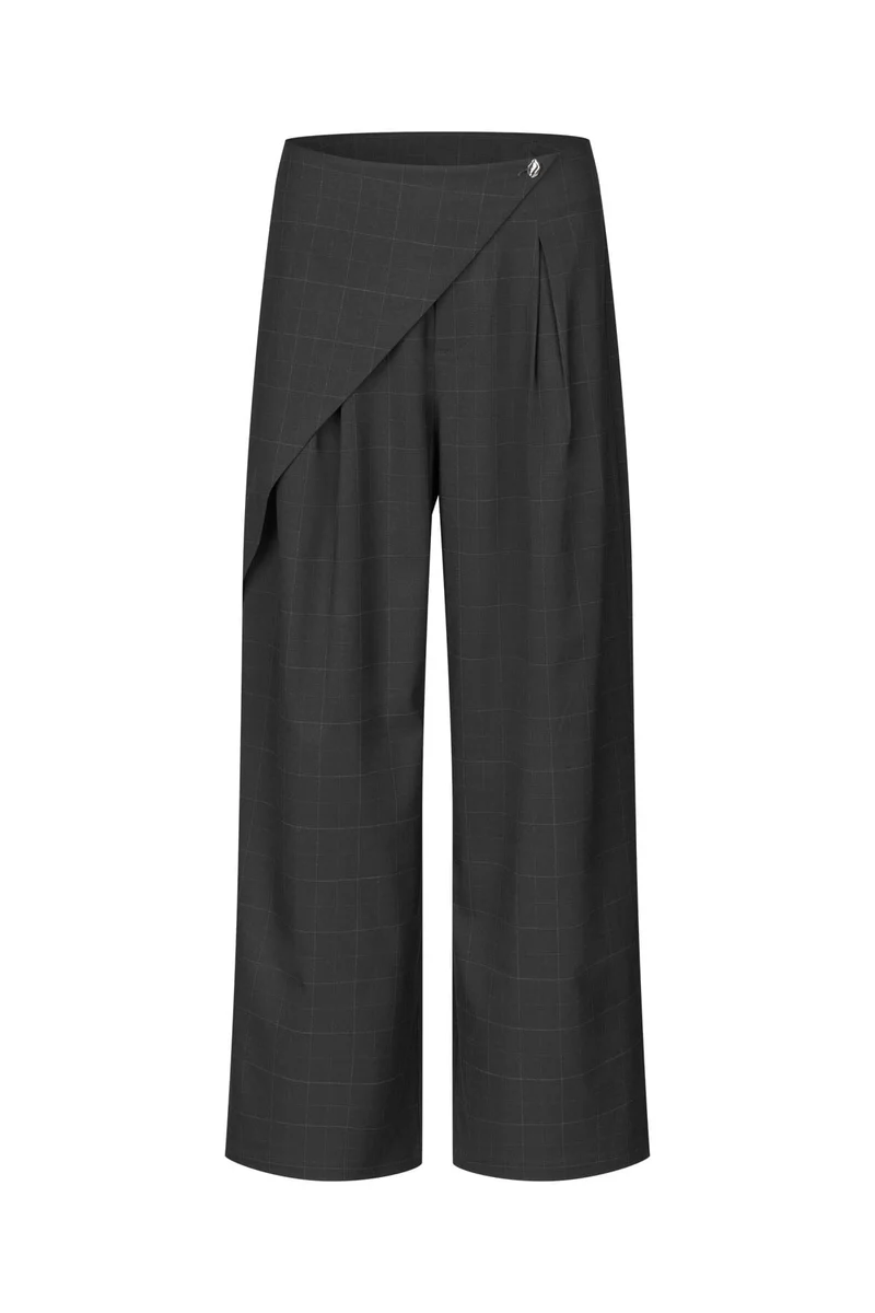 Cras - Aisha Pants C739 - Dark Grey Check