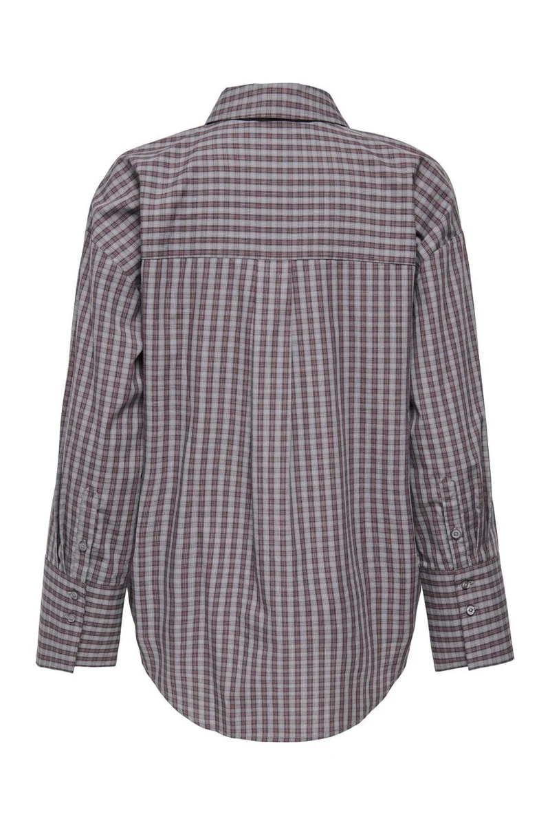 JDY - Jdyserena L/S Shirt - 5115071 Dark Grey Melange Bison