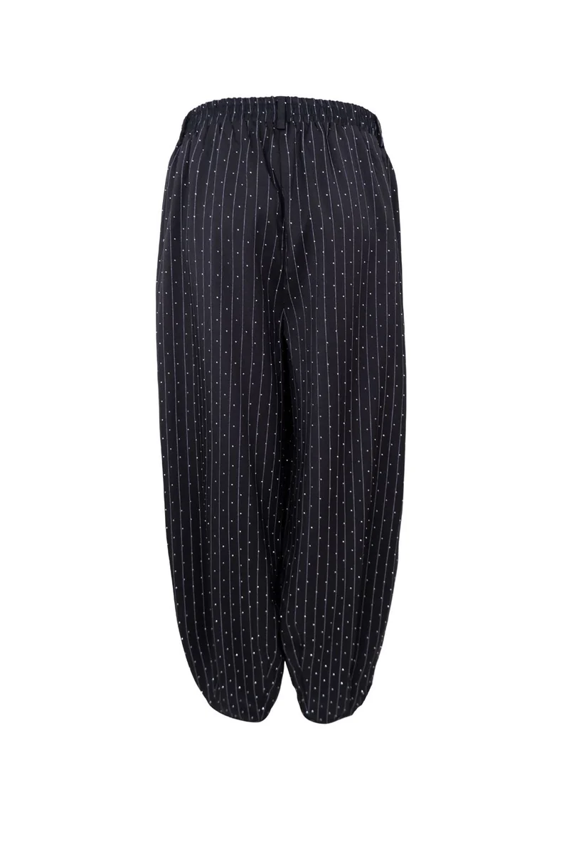 Black Colour - Bcangelica Strass Balloon Pant 41269 - Black