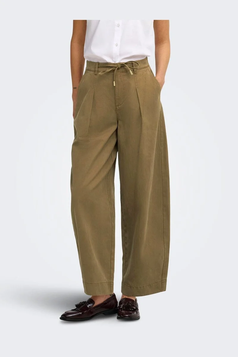 Only - Onlkaitlin String Barrel Pant - 5200162 Kangaroo