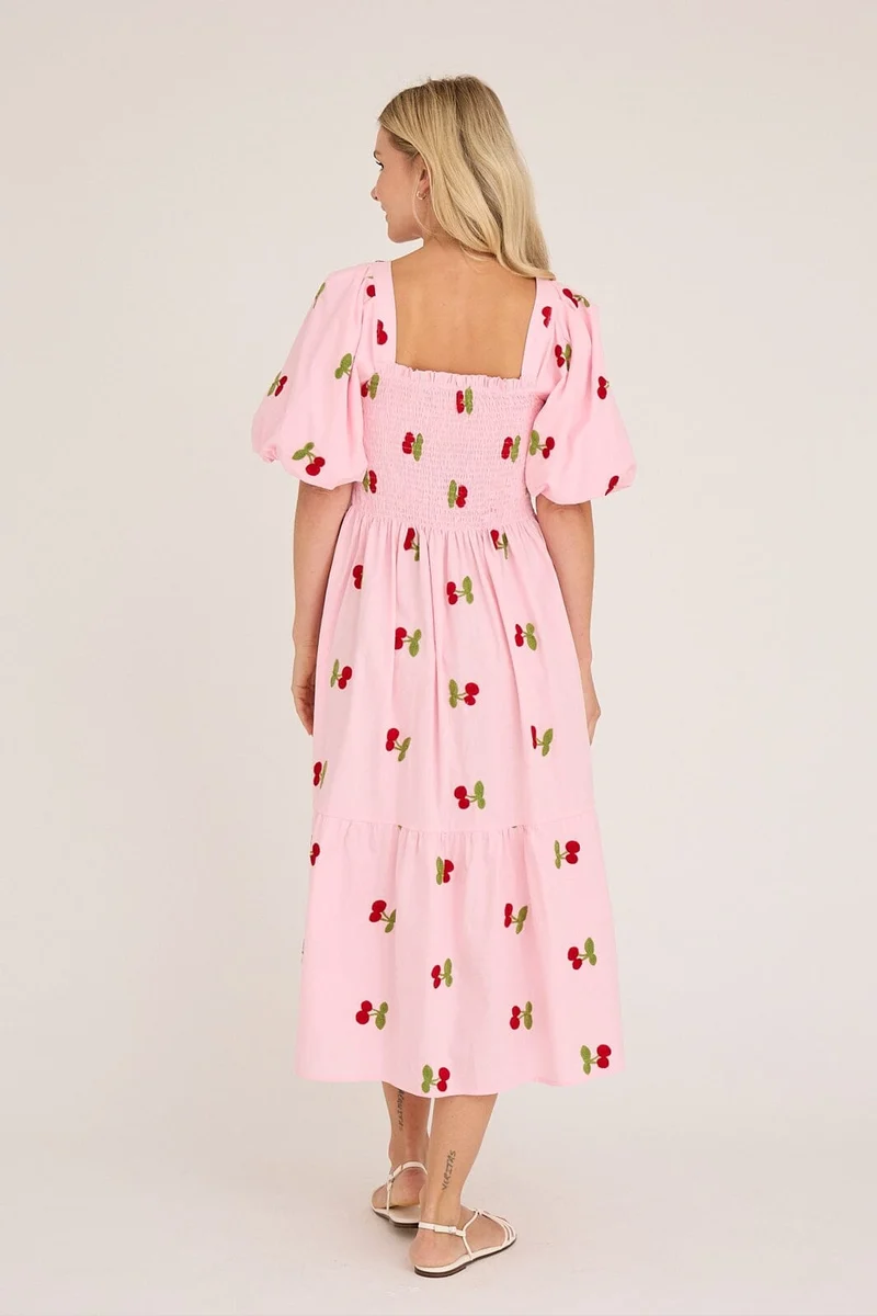 A-View - Cheri Fruit Dress AV4850 - 255 - Rose/Red