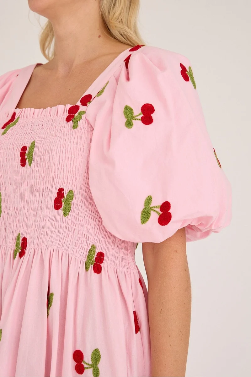 A-View - Cheri Fruit Dress AV4850 - 255 - Rose/Red
