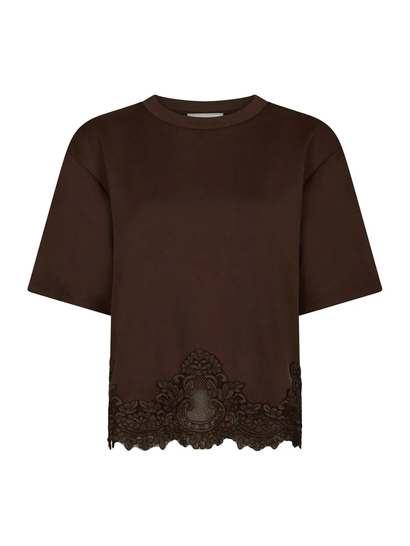 Neo Noir - Iria Lace Tee 170063 - 210 - Brown