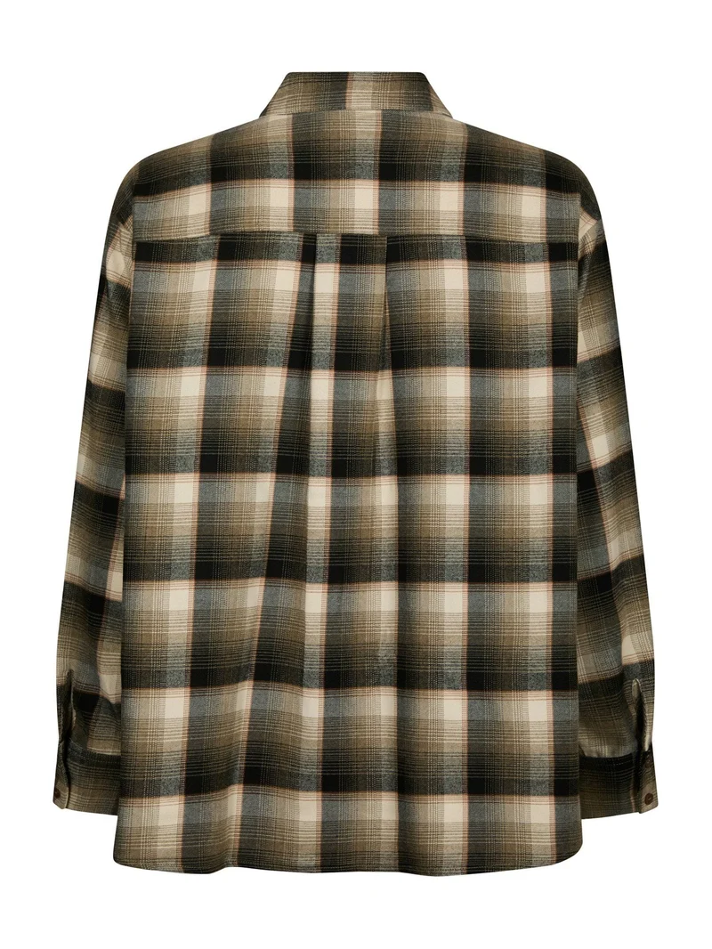 Neo Noir - Dalma Flannel Check Shirt 171678 - 151 - Army