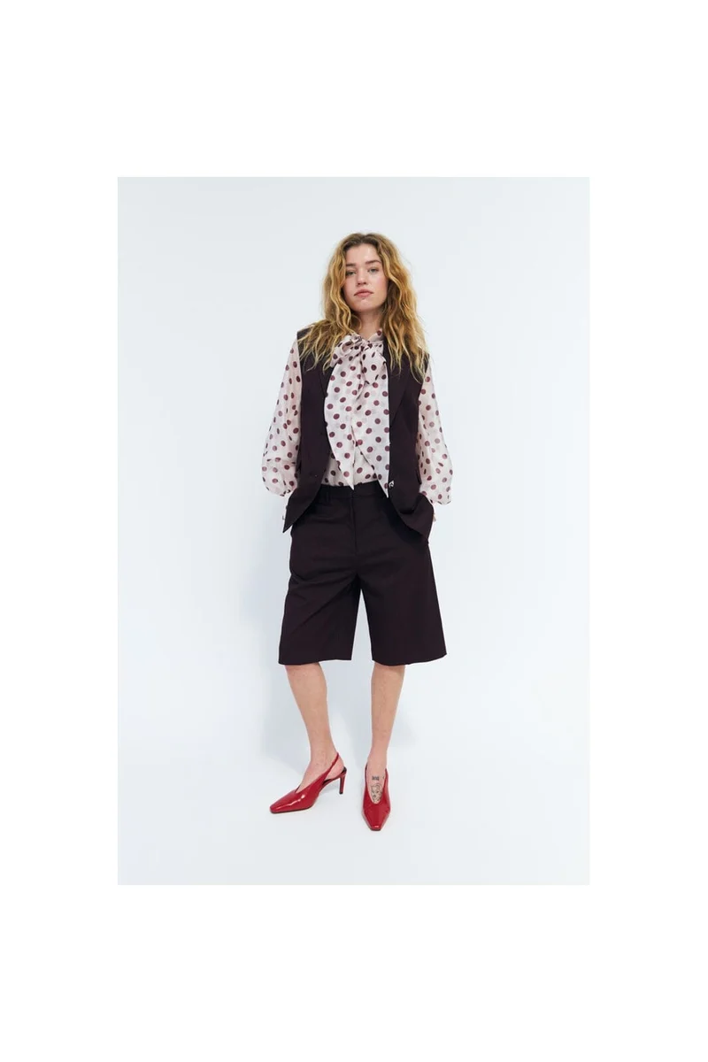 Cras - Ethel Shirt C607 - Grape Dot