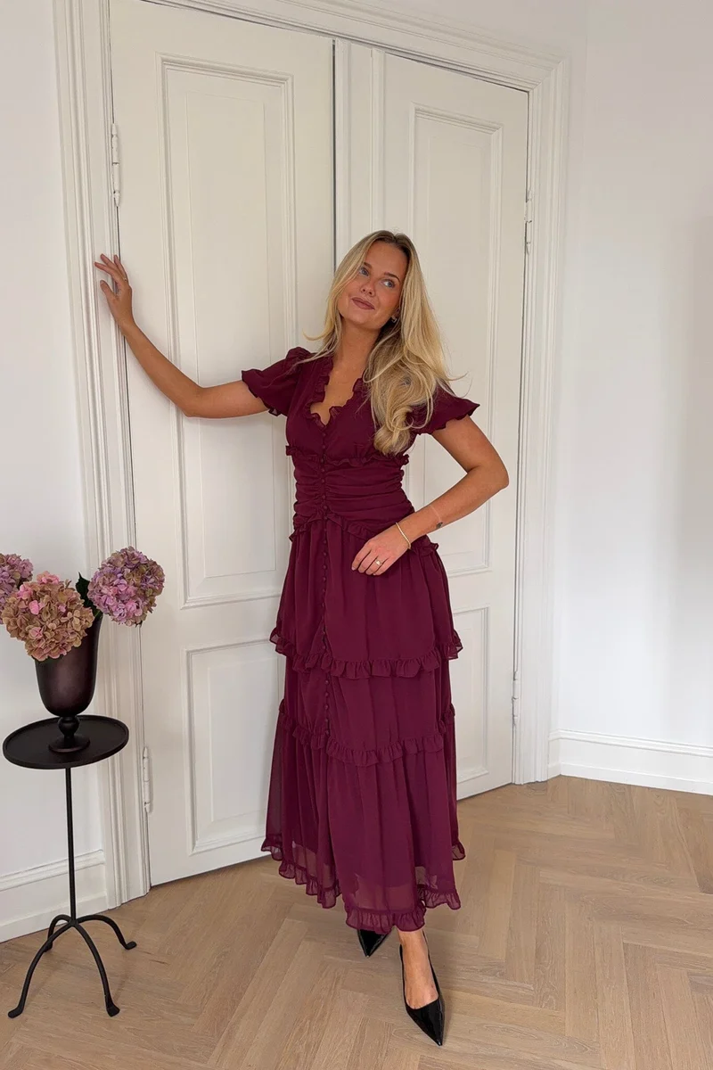 BYIC - Arielic Long Dress A25193 - Bordeaux