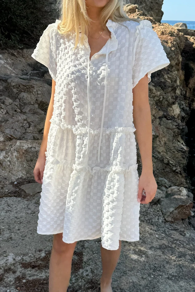 BYIC - Fridaic Dress - wb White Bubble