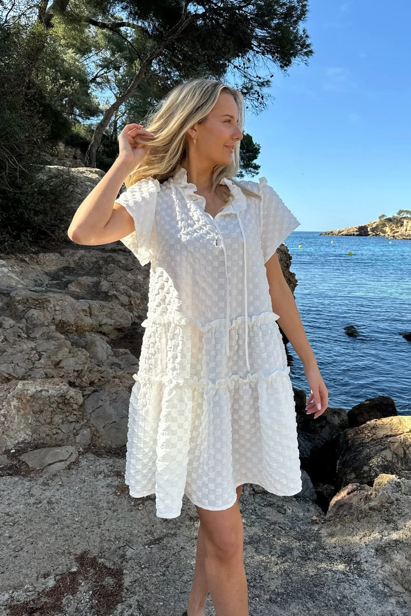 BYIC - Fridaic Dress - wb White Bubble