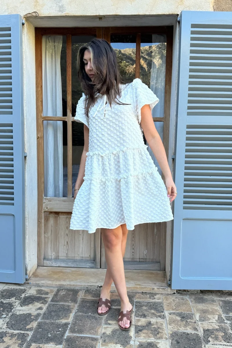 BYIC - Fridaic Dress - wb White Bubble