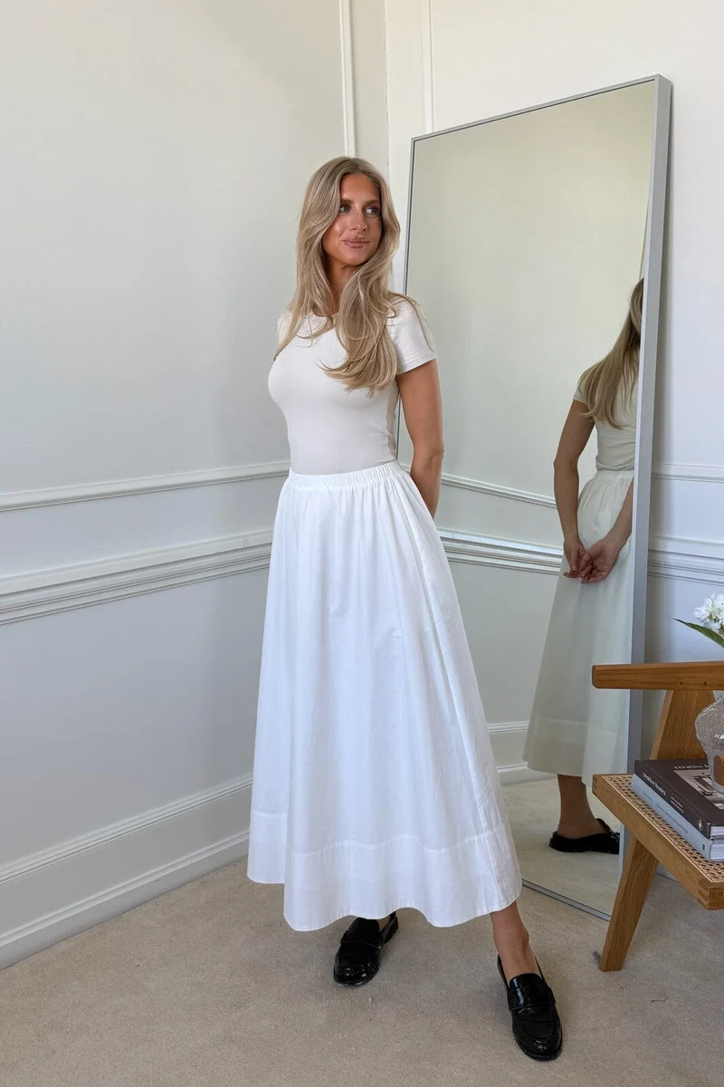BYIC - Milleic Long Skirt A25242 - White