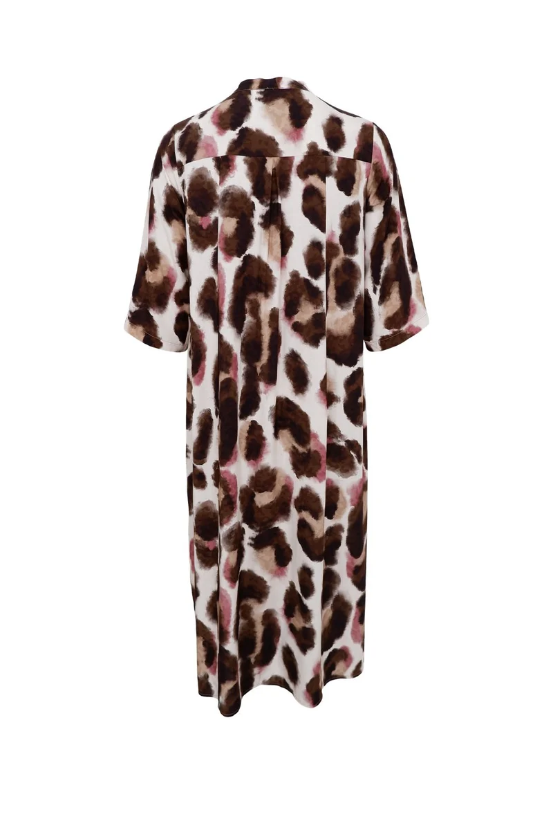 Black Colour - Bckenna Shirt Dress 40927 - Brown Rose