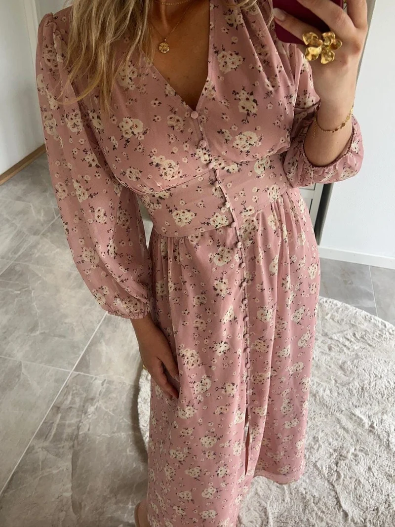 Neo Noir x Molly&My - Olana Small Blossom Dress 170656 - 754 - Light Pink