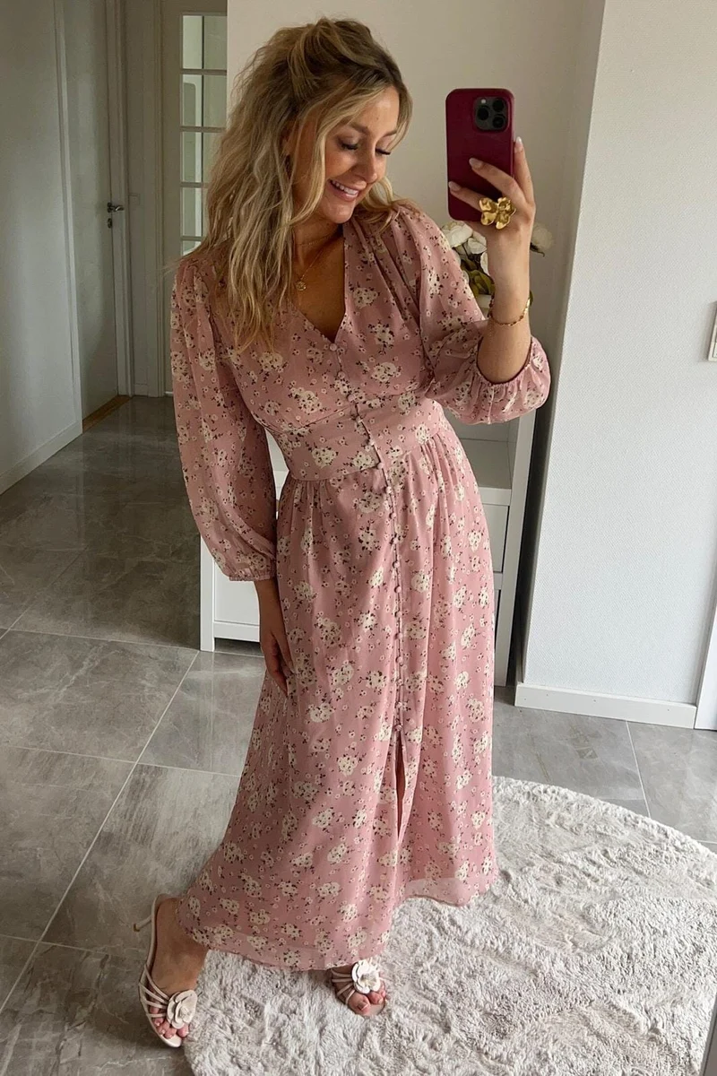 Neo Noir x Molly&My - Olana Small Blossom Dress 170656 - 754 - Light Pink