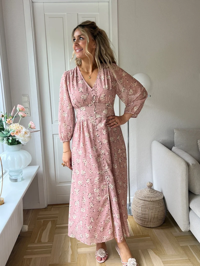Neo Noir x Molly&My - Olana Small Blossom Dress 170656 - 754 - Light Pink