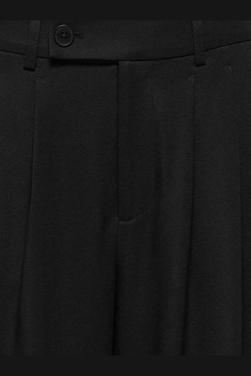 Only - Onlmiles Pleat Wide Pant Tlr - 5177006 Black