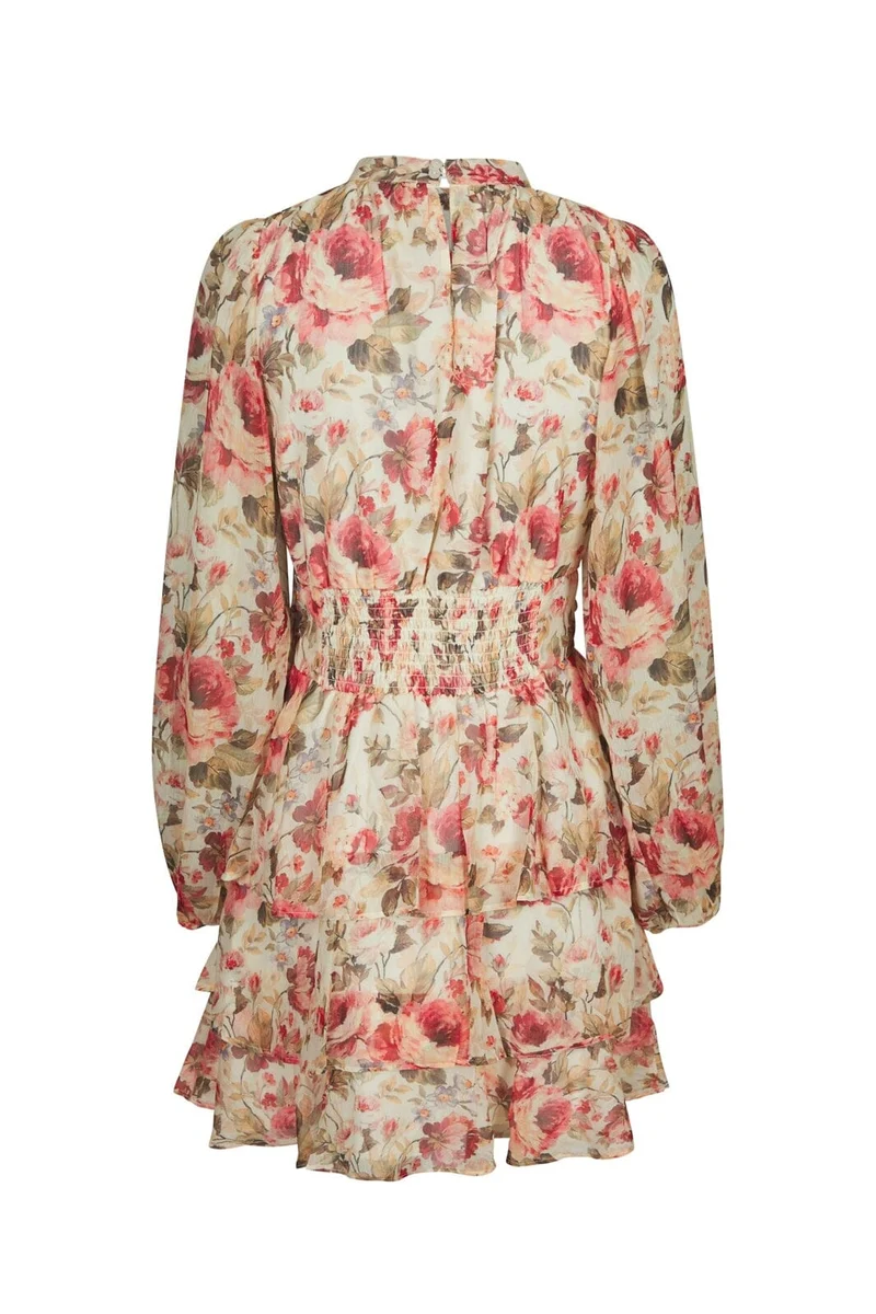 Neo Noir - Mio Vintage Flower Dress 168488 - 122 - Creme