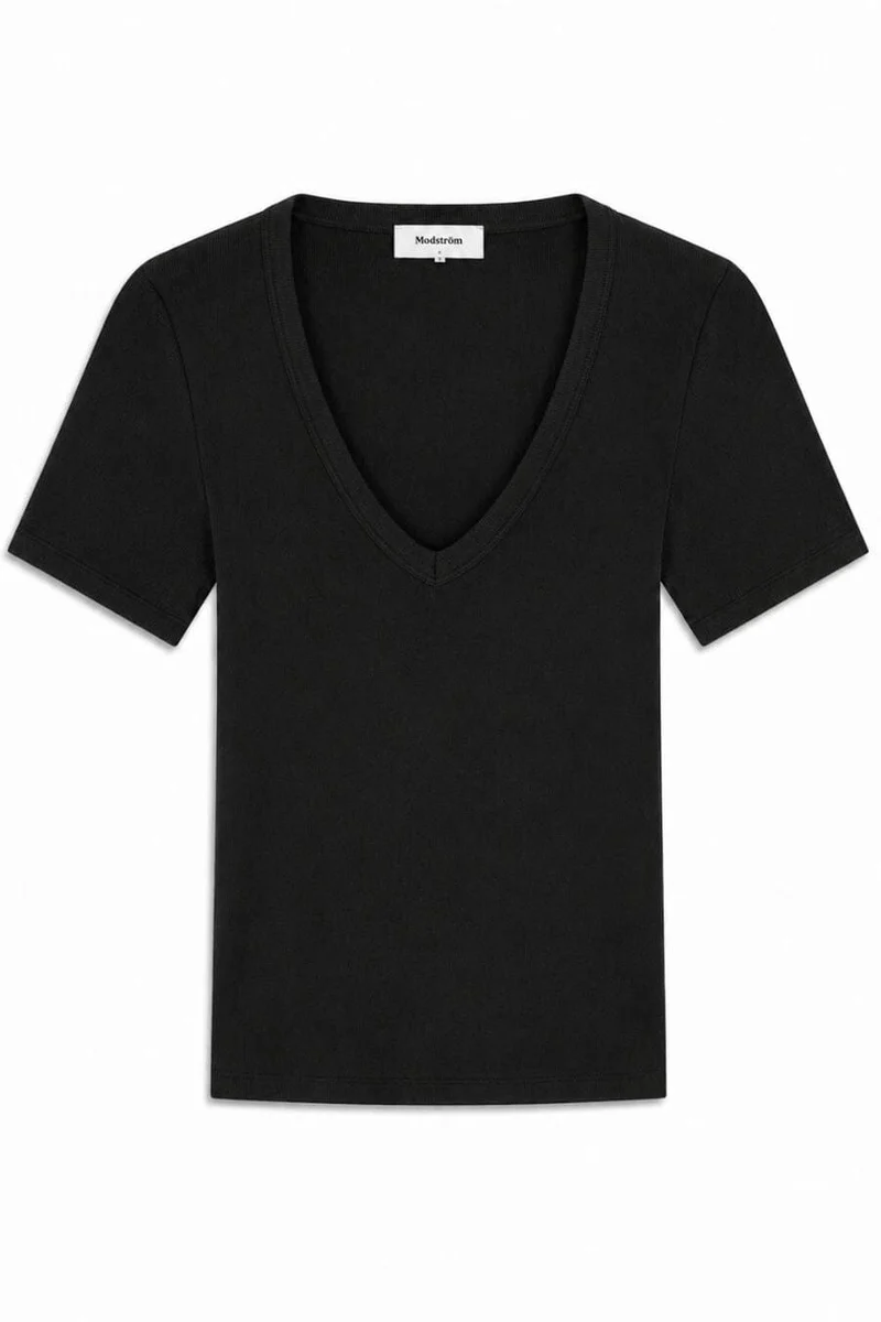 Modström - Igormd V-Neck T-Shirt 59789 - 07090 - Black