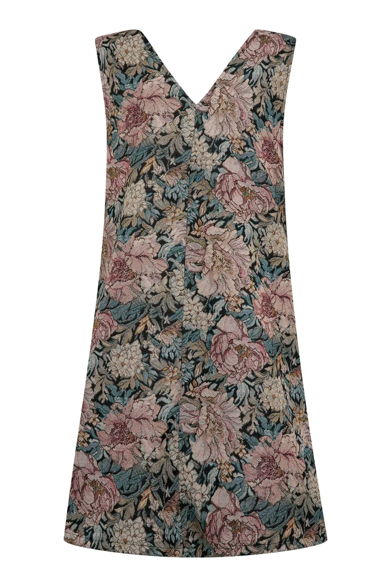 A-View - Brocade Dress AV9407 - 311 - Sand/Black