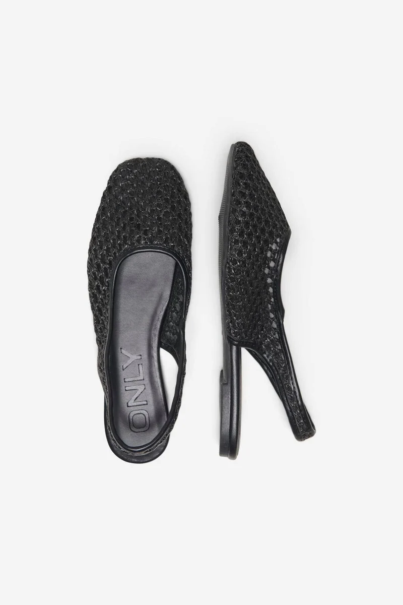 Only - Onlakira-7 Woven Slingback Ballerina - 4958761 Black