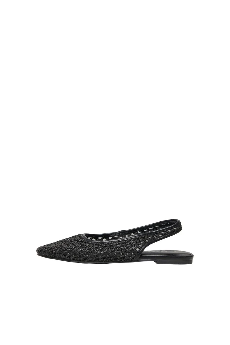 Only - Onlakira-7 Woven Slingback Ballerina - 4958761 Black