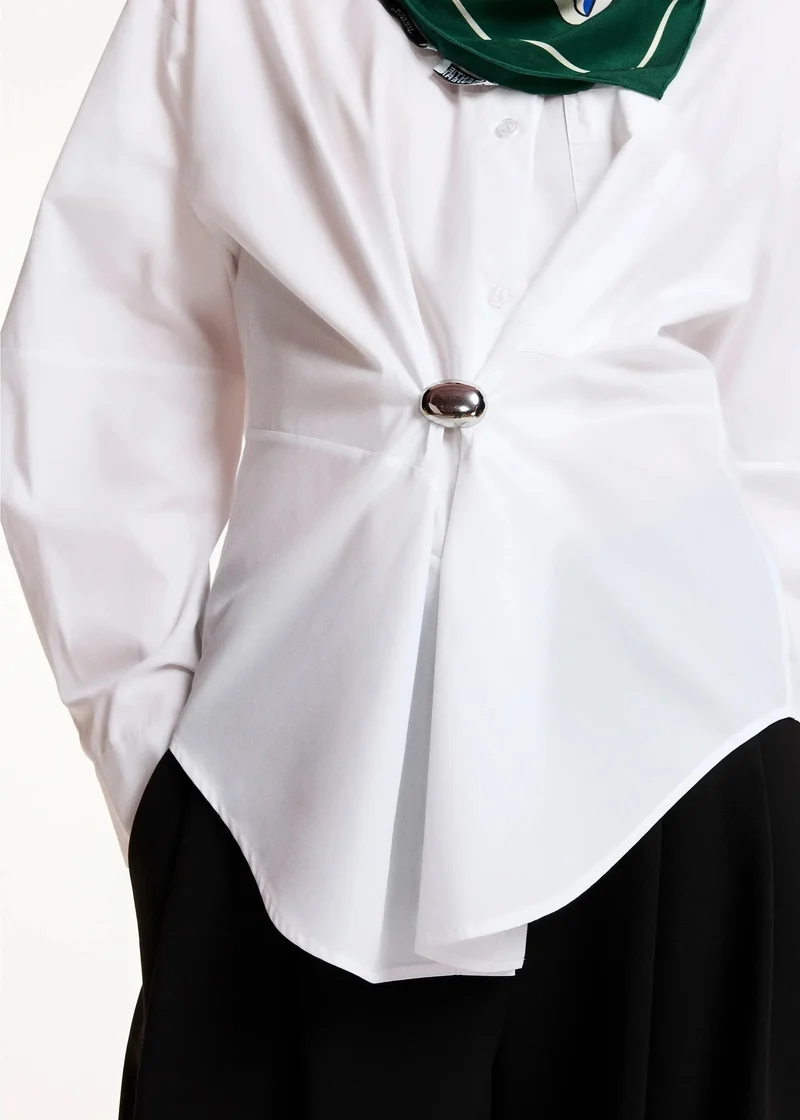 Essentiel Antwerp - Kreative Oversized Shirt - Wh00 White