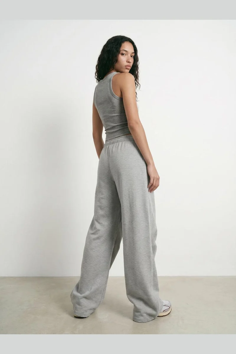 Hypedrop - Hdilse Wide Sweatpants 32001223 - 5276760 - Light Grey Melange