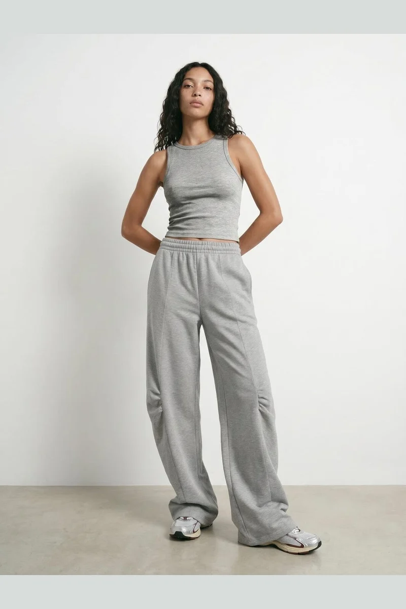 Hypedrop - Hdilse Wide Sweatpants 32001223 - 5276760 - Light Grey Melange