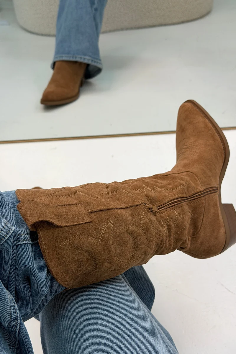 Bloom - Delphinium Boots - Camel