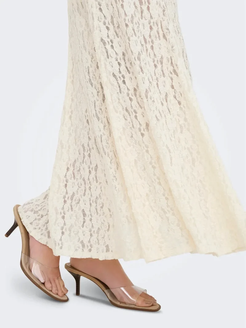 JDY - Jdygallas Long Lace Skirt - 4987045 Pristine