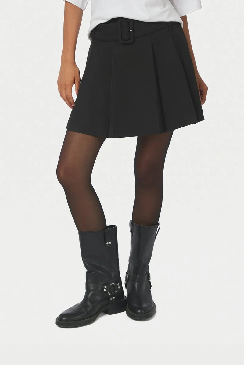 Neo Noir - Irelia Struture Skirt 171142 - 100 - Black