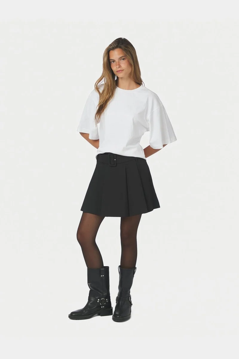 Neo Noir - Irelia Struture Skirt 171142 - 100 - Black