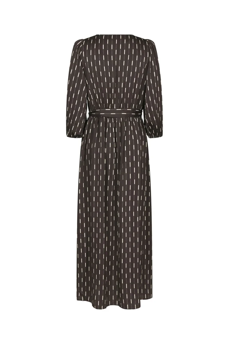 Neo Noir - Filene Print Dress 171004 - 676 - Dark Brown