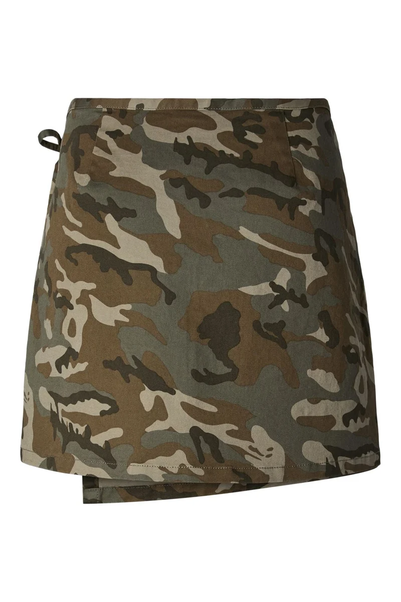 Pieces - Pcmimmi Wrap Skirt - 5128130 Mermaid Camouflage