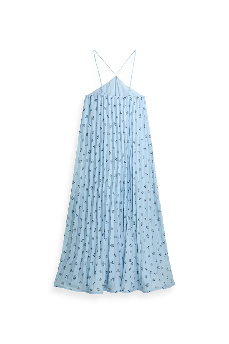 YAS - Yassvea Halterneck Maxi Dress - 5132925 Skyway Svea Print