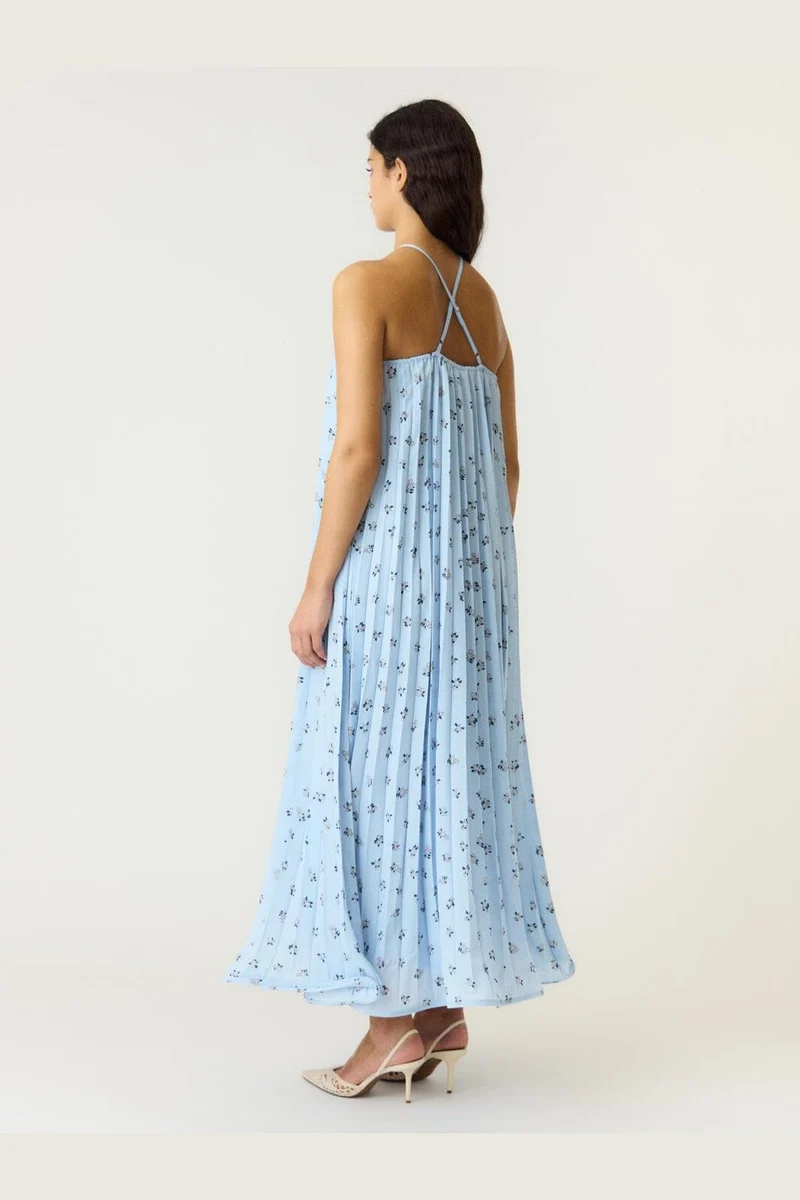 YAS - Yassvea Halterneck Maxi Dress - 5132925 Skyway Svea Print