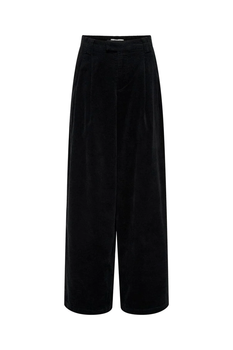 Only - Onlsvea-Nessa Cord Wide Pant Cc Tlr - 4854244 Black