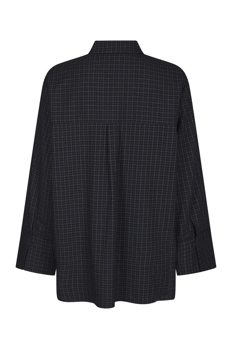 Neo Noir - Dita Check Shirt 170763 - 534 - Dark Blue