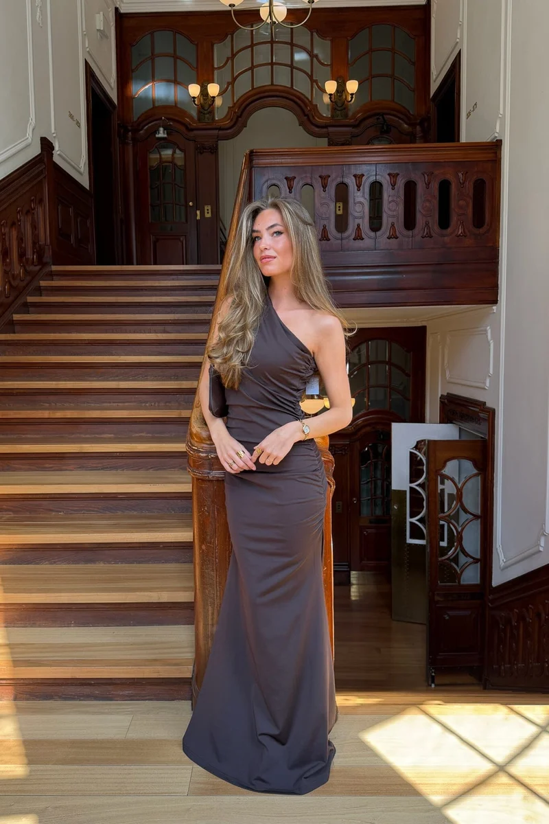 Byic - Andreaic Maxi Dress A23768 - Chocolate Brown