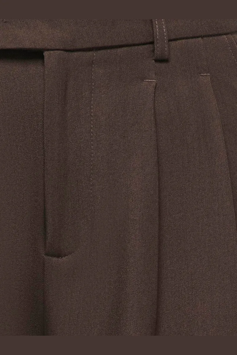 Only - Onlmiles Pleat Wide Pant Tlr - 5177007 Coffee Bean