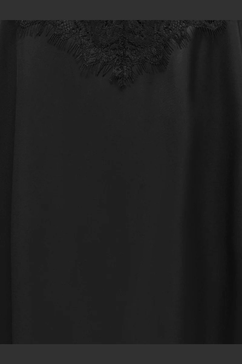 Jdy - Jdyalana S/L Lace Midi Dress - 5138688 Black Black Lace