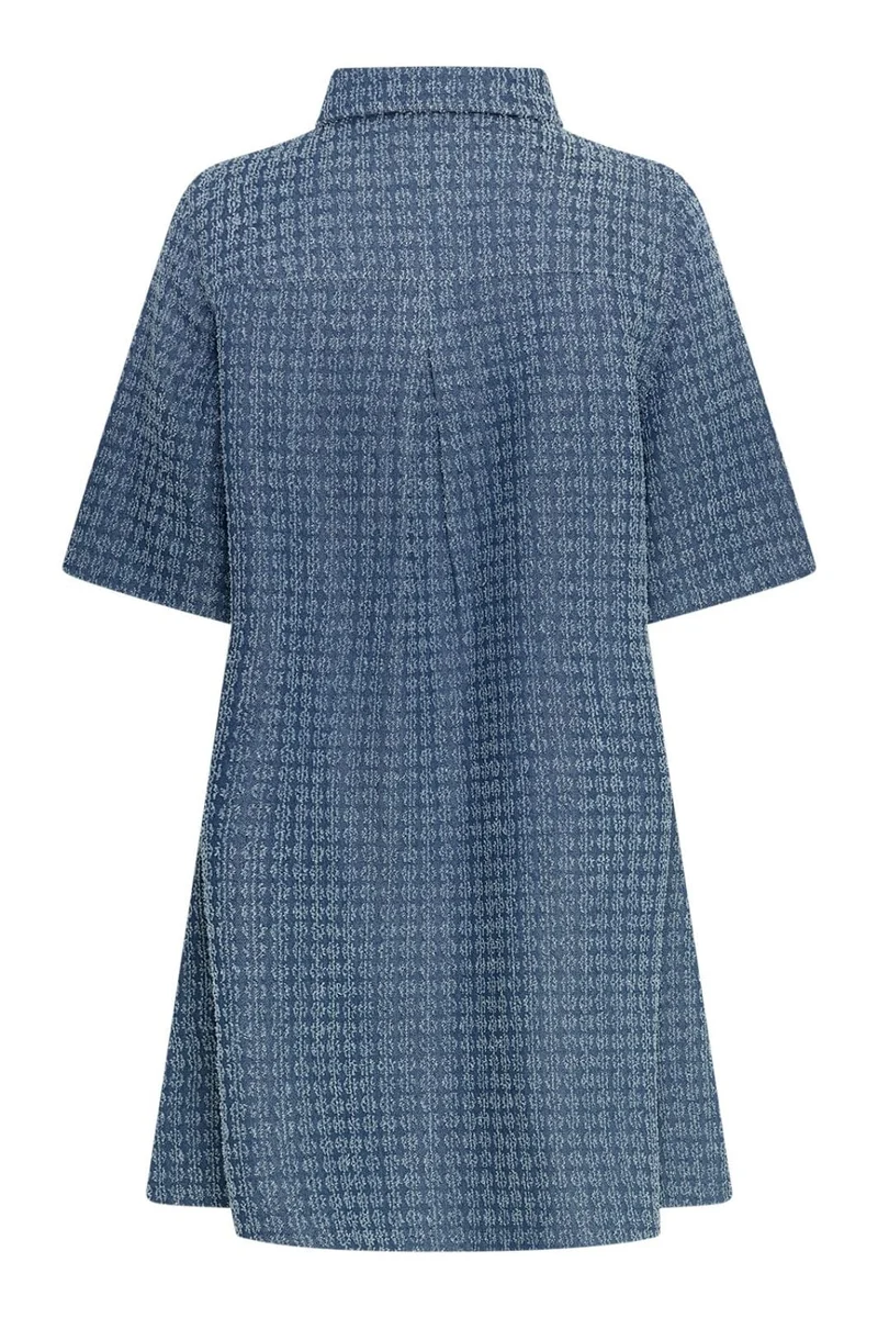 MSCH Copenhagen - Mschibo 2/4 Dress 19576 - Mid Blue Wash