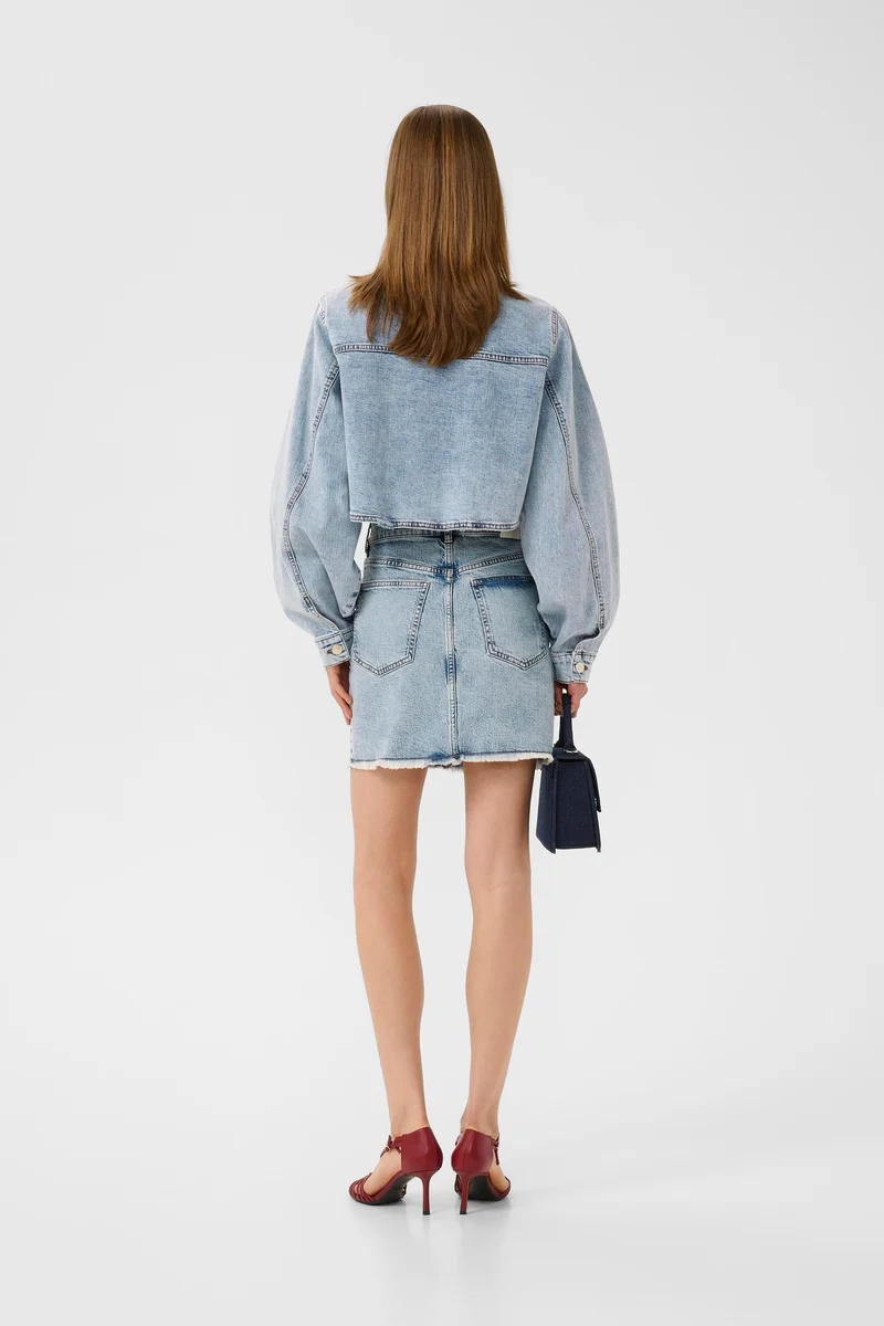 Gestuz - Gzdea Mini Skirt 10910384 - 107868 - Light Blue Denim
