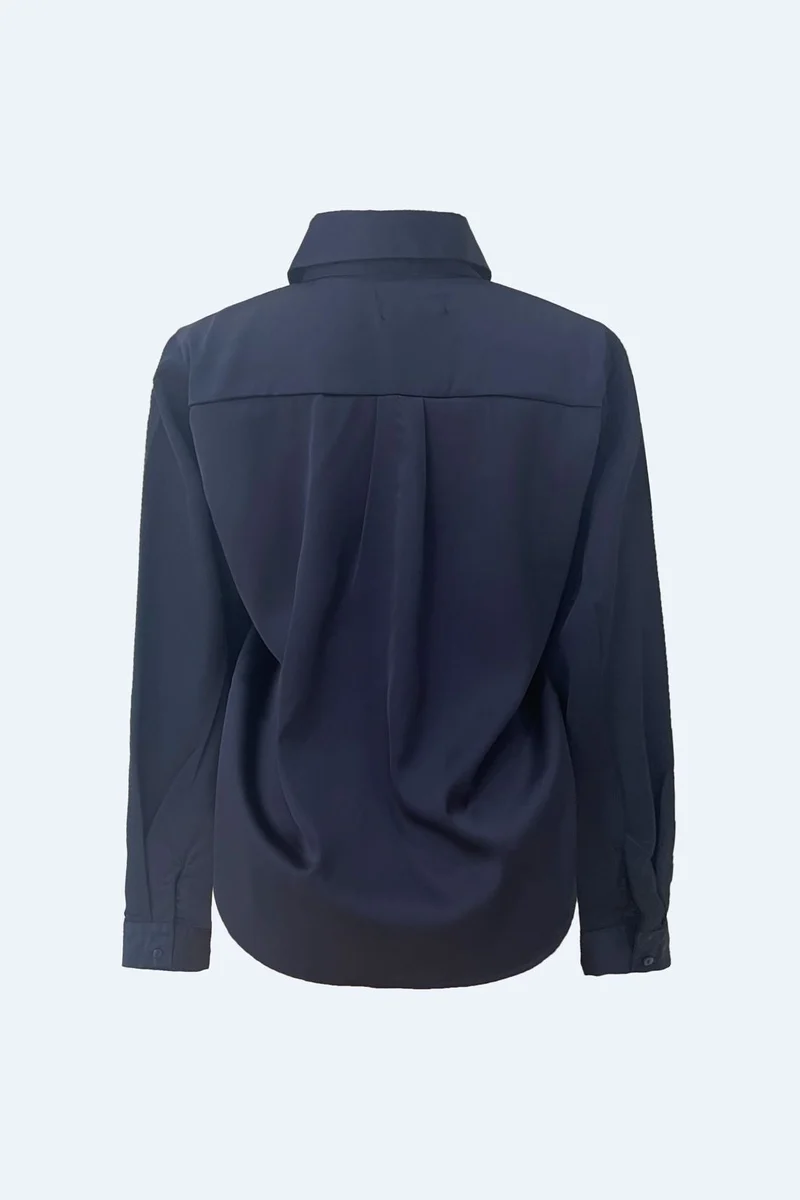 Liberte - Bosso Ls Shirt 22465 - Navy