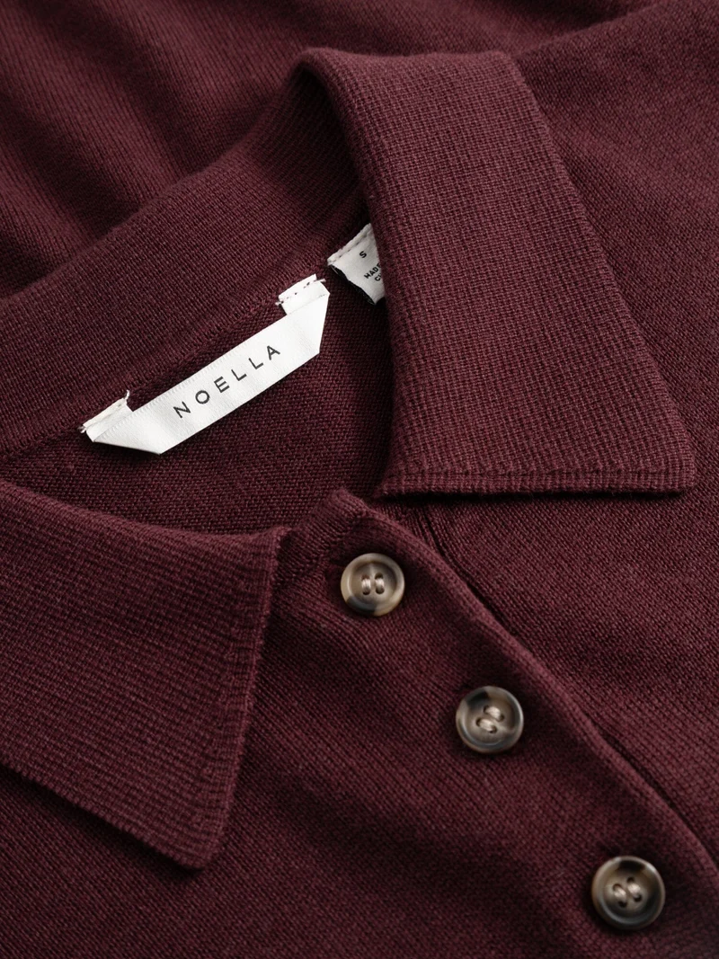 Noella - N-Maxine Ss Knit 14990003 - 150 - Burgundy