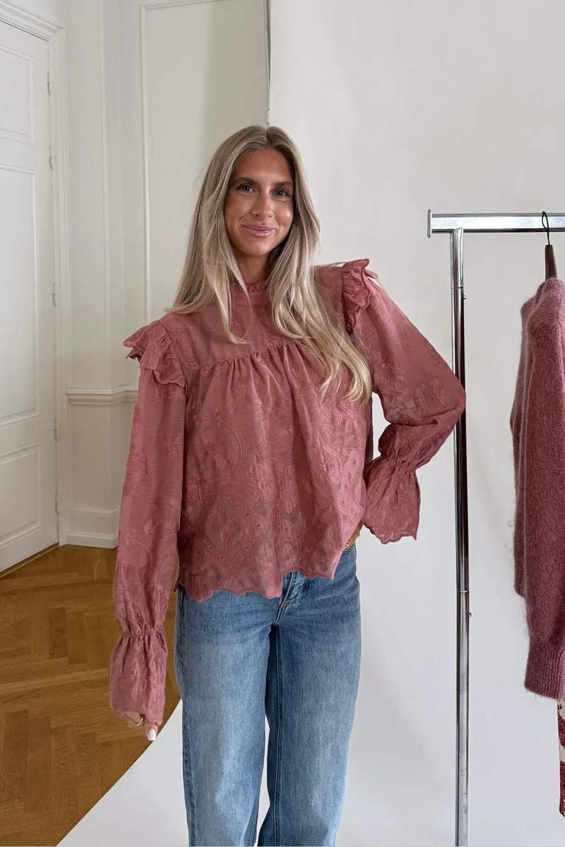 Byic - Ellinoric Lace Shirt 2550 - Vintage Dusty Rose