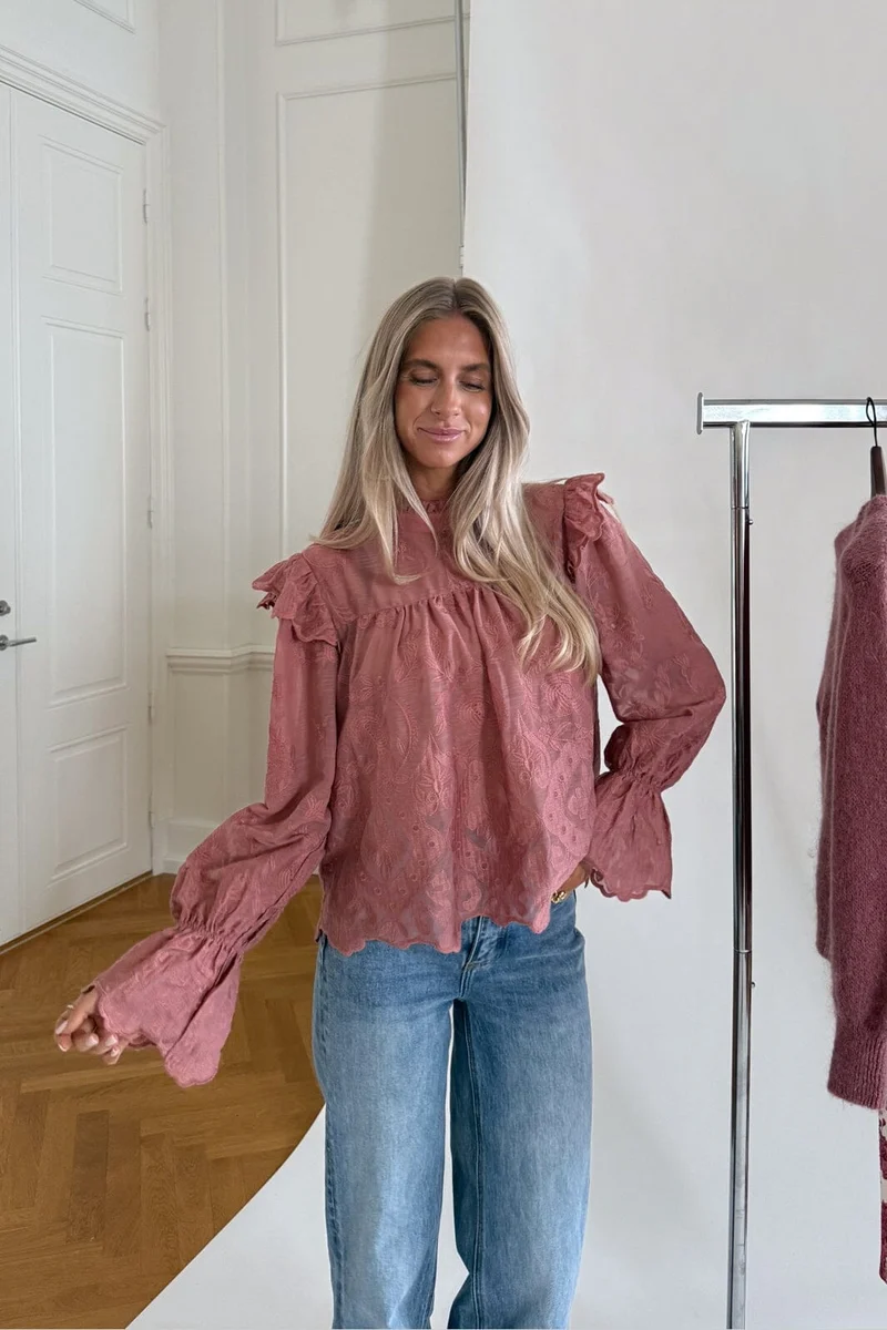 Byic - Ellinoric Lace Shirt 2550 - Vintage Dusty Rose