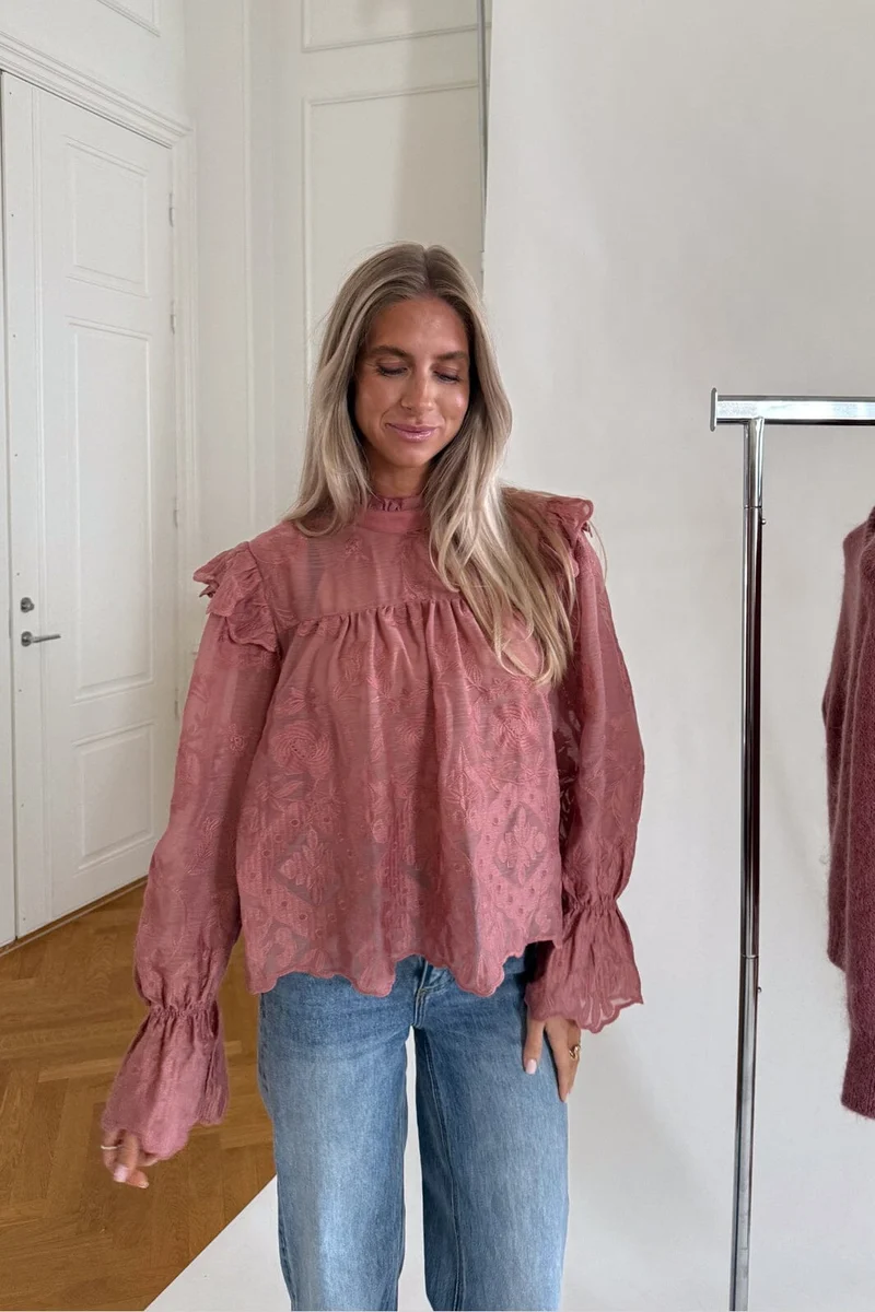Byic - Ellinoric Lace Shirt 2550 - Vintage Dusty Rose
